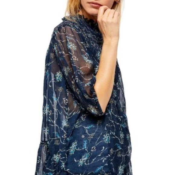 Free People Keeping Up with Kara Sheer Tunic XS - Picture 5 of 11